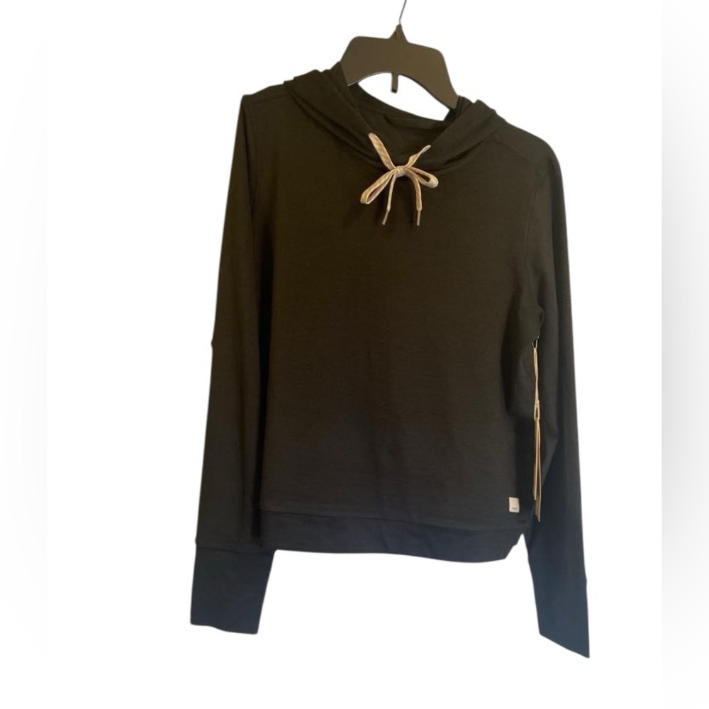 NWT Vuori halo essential hoodie BLACK HEATHER Size: S